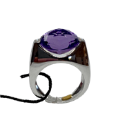 Anillo Recarlo Mujer in Oro blanco Ametista 1.75 Ct ZM082/B - ZM082/B